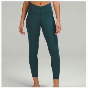 lululemon athletica V-Waist 25" Leggings - green jasper size 4